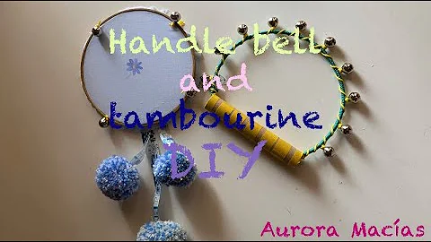 DIY MUSICAL INSTRUMENTS 🥁| Handle bell & tambourine 🎶