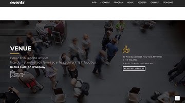 Eventr - One Page Event WordPress Theme