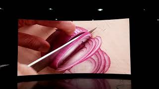X2.6 indoor LED display 500*500mm curve installation from Desay