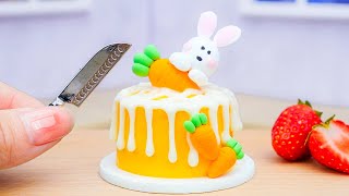 Mini Cooking | Wonderful Miniature Carrot Decorating Cake | Best Mini Cake Recipe