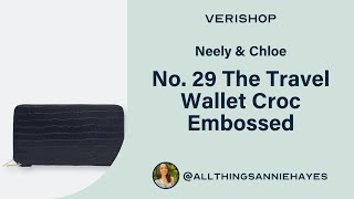 Neely & Chloe No. 29 The Travel Wallet Croc Embossed Review