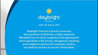 Welcome to Daybright ACAPrime