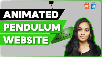Animated Pendulum Website using HTML, CSS & Java Script | Full Stack Web Development