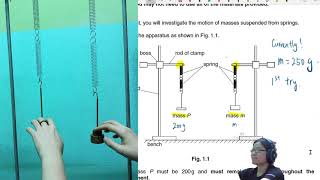 ON14 P35 Q1 (2/2) Data Collection of Oscillation | AS Practical Paper 3 | CAIE A Level 9702 Physics