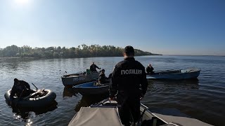 7 човнів на зимувальній ямі в заборону с. Андріївка 🐟 р. Дніпро Запоріжжя Жовтень 2023