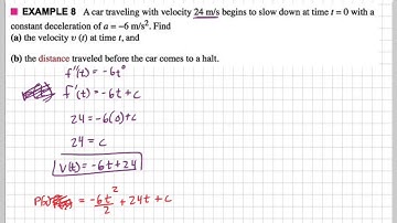 Using antiderivatives to find velocity and position