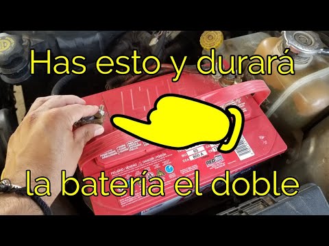 Haz esto! La batería de tu auto durara mucho mas