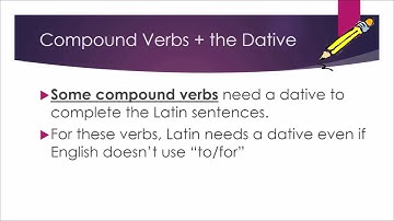 Dative w Compound Verbs Video