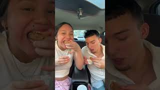 wing stop #asmr #mukbang #couple #relationships #eating
