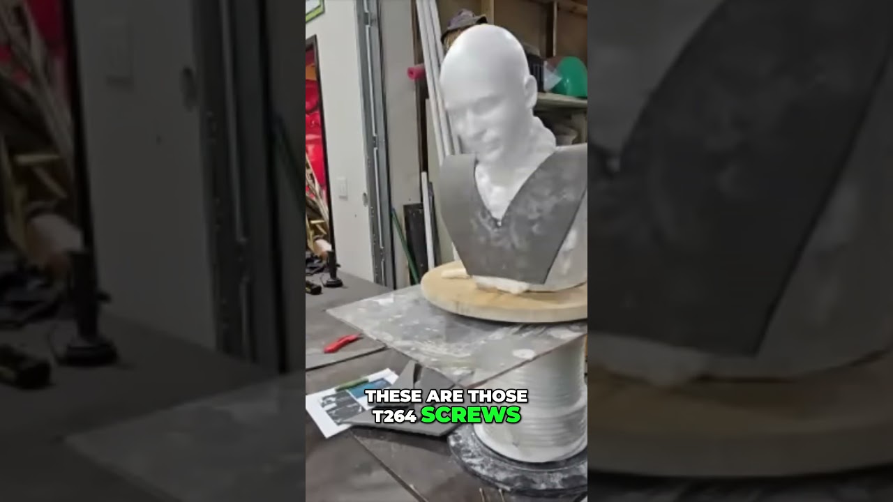 Part 5 DIY Graveyard Bust DIY Foam Sculpture vs Blue Man Group Screw It Up! #sculpture #halloween