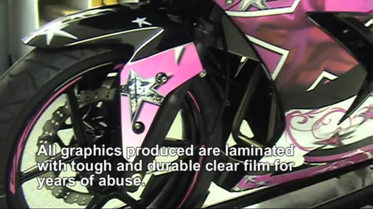 Auto Trim DESIGN Starswept Graphic Kit 1 for Kawasaki Ninja 250R Motorcycle