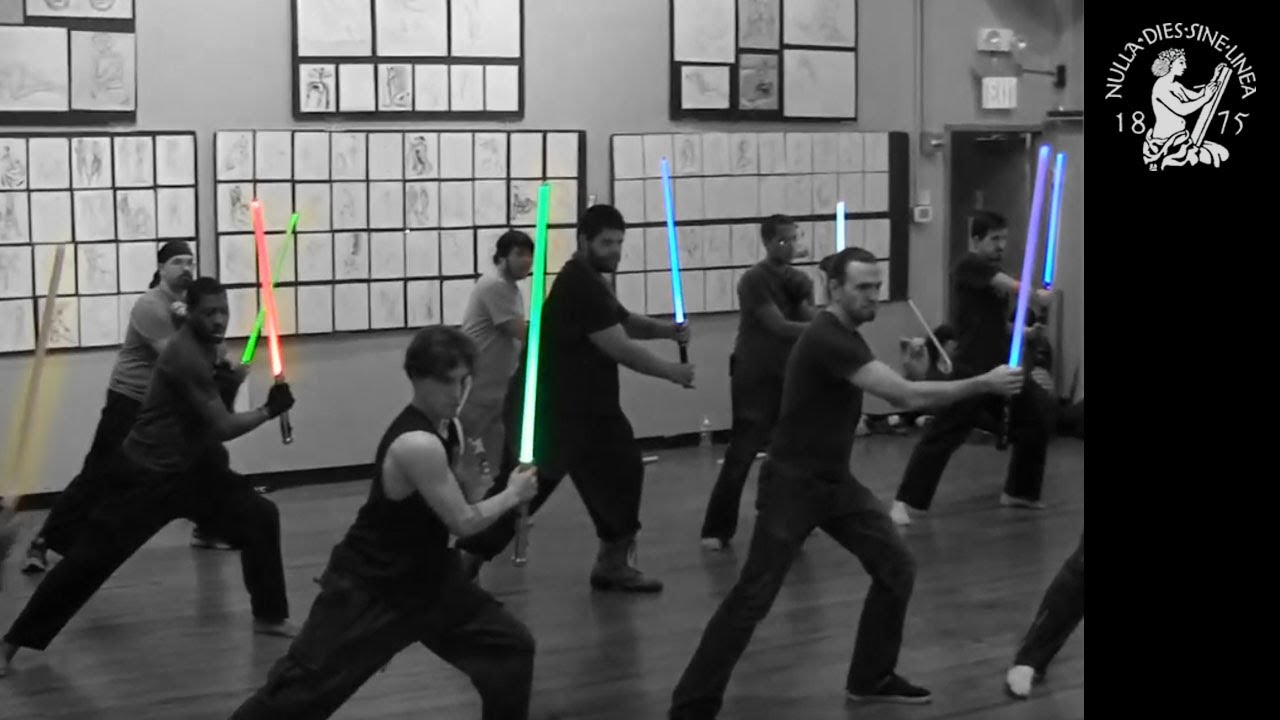 Artists Draw live LIGHTSABER DUELS