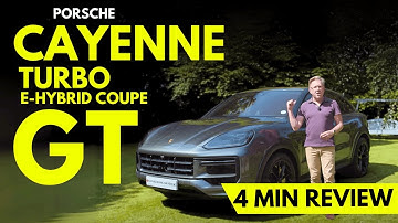 Porsche Cayenne Turbo E-Hybrid Coupe GT ⚡ 4-Minute Review | Power & Luxury