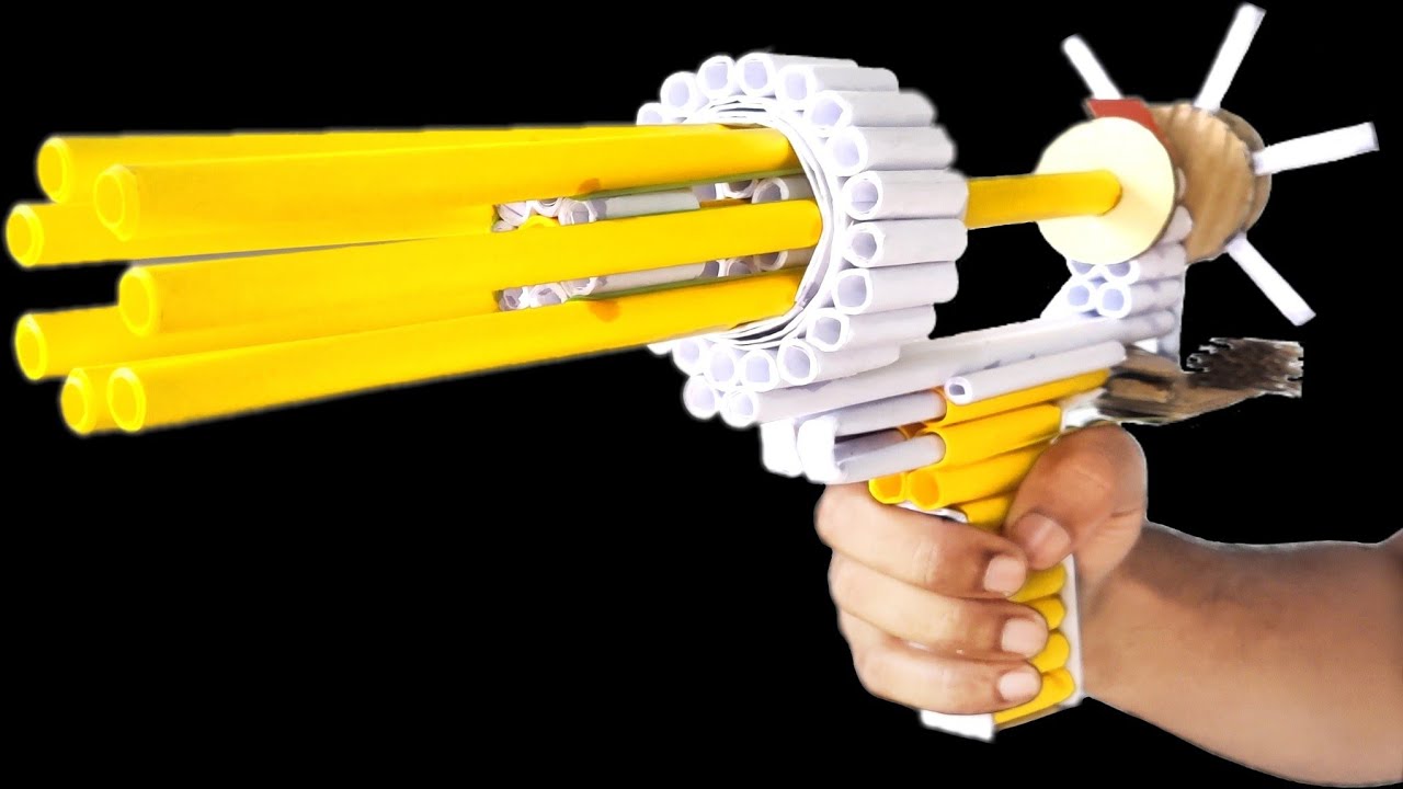 Remote Control Papper Gun How to Make an Automatic Shoot Paper GUN || Crazy 7 - Round Shot Paper ...