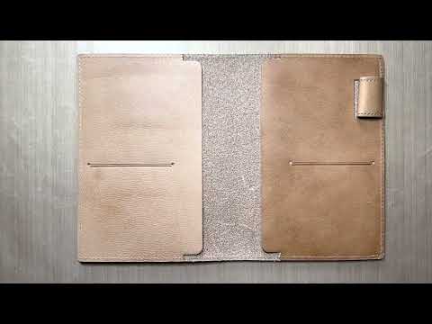 Galen Leather Undyed A6 Folio conditioning, continued and finished