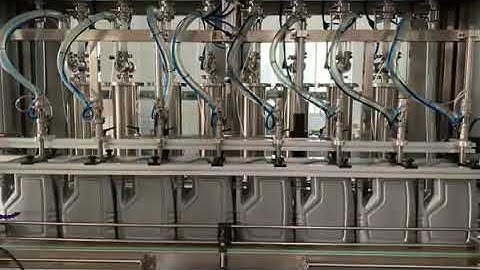 Npack 8 Head Servo Motor Automatic Engine Oil Filling Machine for Plastic Bottle with Touch Screen