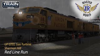 Red Line Run - Sherman Hill - UP GTEL Gas Turbine - Train Simulator Classic