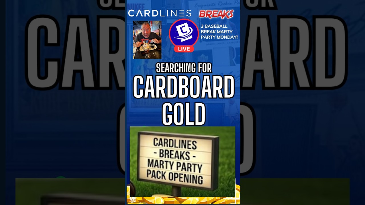 Major League Marty Party - 3 Baseball Breaks #1096-1098