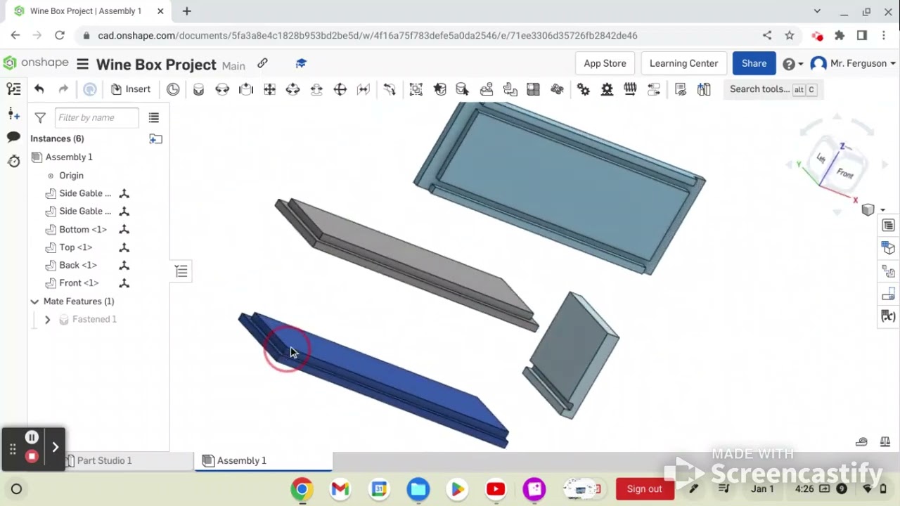 Wine Box Onshape Design - Project Assembly (Pt.5)