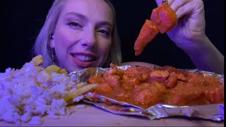 Eats Indian Food Er Chicken Tikka Masala Türkçe Mukbang Asmr