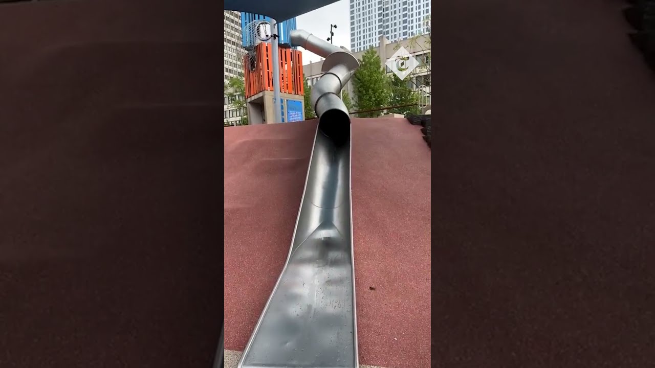 Policeman Injured After Tumbling Down Children S Slide