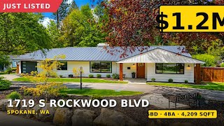 1719 S Rockwood Blvd | Spokane, WA | $1,200,000 | 5 bed, 4 bath, 4,209 sqft — Spokane Home for Sale