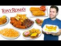 Trying Tony Roma's FULL MENU! Mozzarella Sticks, Wings, Ribs! Express Review!