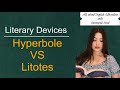 Hyperbole vs Litotes I Literary Devices I English Literature