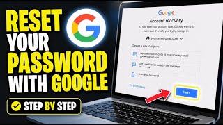 How to reset your password with Google - Step By Step
