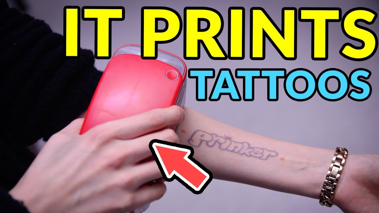 Temporary Tattoo Printer - YouTube