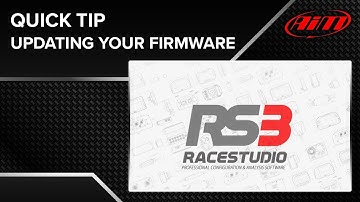AiM Race Studio 3 - Quick Tip - Updating Firmware