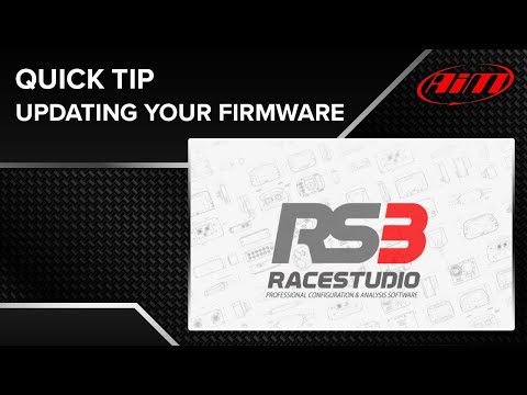 AiM Race Studio 3 - Quick Tip - Updating Firmware