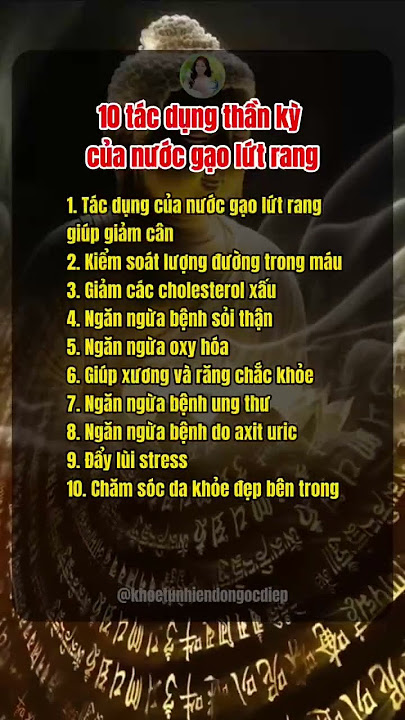 Ứng Dụng Của Nước Gạo Trong Cuộc Sống