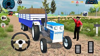 Real Tractor Games 2026 - Swaraaj 4x4 Cargo Transport Tractor Driving Games - Android GamePlay screenshot 3