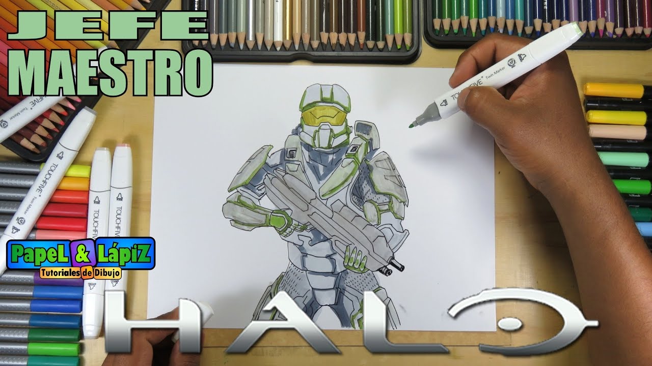 Cómo dibujar al Jefe maestro de Halo - thptnganamst.edu.vn