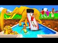 हाथी तरणताल Golden Elephant Slider Underground Swimming Pool | Hindi Kahaniya 3D Animated Stories