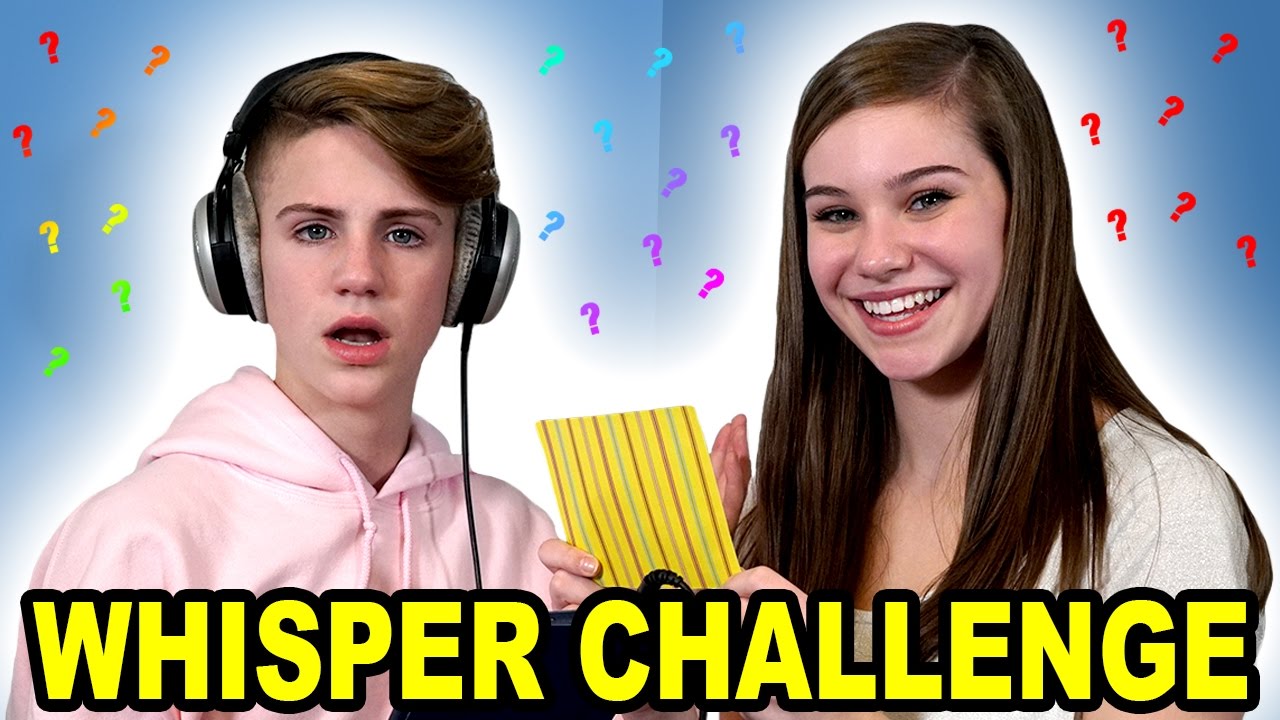 The whisper challenge!  (MattyBRaps vs CeCe)