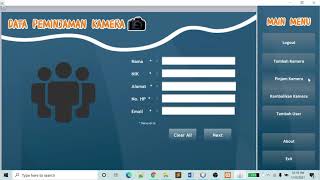 APLIKASI RENTAL KAMERA BERBASIS JAVA PADA NETBEANS screenshot 3