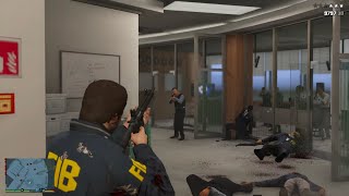 GTA 5 RDE 4.0  FIB Building Massacre + Ten Star Escape