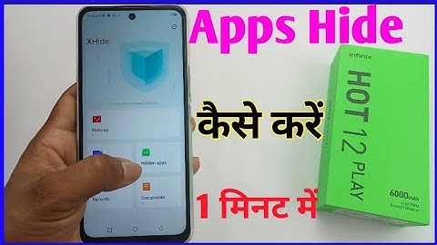How to Hide & Unhide apps in infinix hot 12 play / infinix hot 12 play app hide setting / hide apps