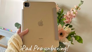 iPad Pro 2022 unboxing! + apple pencil 2 \& accessories  🍢