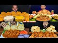 ASMR: Eating Very Soft Luchi Puri Eating Challenge 😍😋 With Chicken Curry Kofta Curry Raita Mukbang