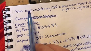 How to Calculate my Credit Card APR *Finance 101 Basics*