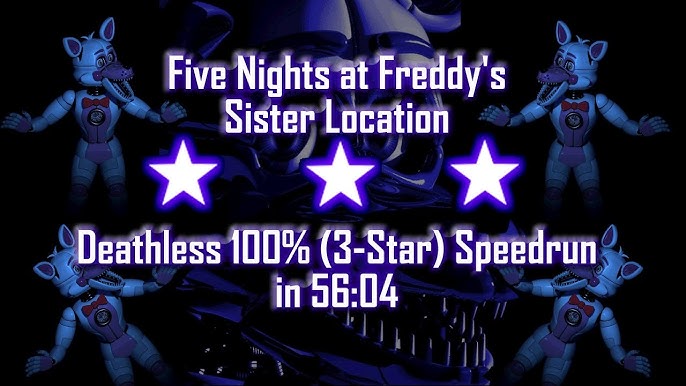 Completed FNAF 10/20 mode and I don't have 3 stars on front but I