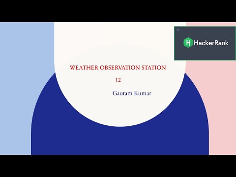 Weather Observation Station 12 Hackerrank | SQL | Microsoft SQL | Interview