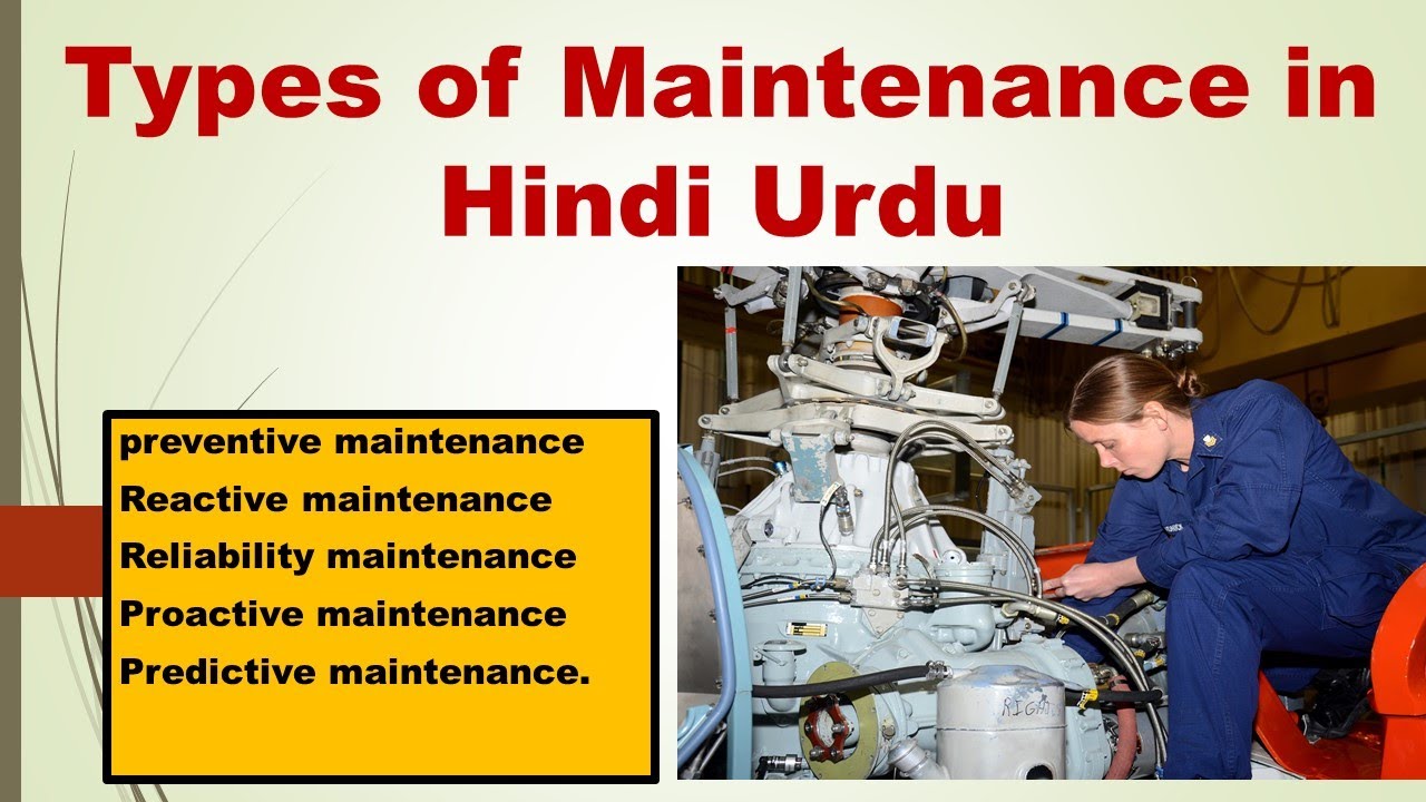 Mechanical Maintenance Types Explain In Hindi Urdu MT With Ali Raza 