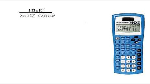 Calculator use  Entering exponents in TI 30XIIS Calculator