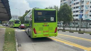 SMRT Buses Zhongtong LCK6126EVG N12 [SG3511K] on Feeder 920 departing Bus Stop 44329