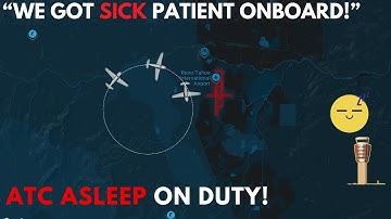 ATC found “Asleep” while medical flight circles around airport!