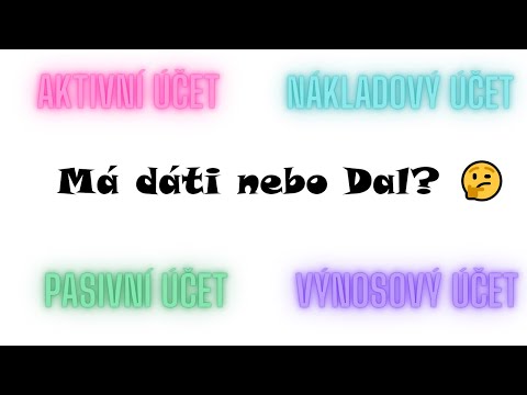 Video: Jaký je pojem podvojné účetnictví?